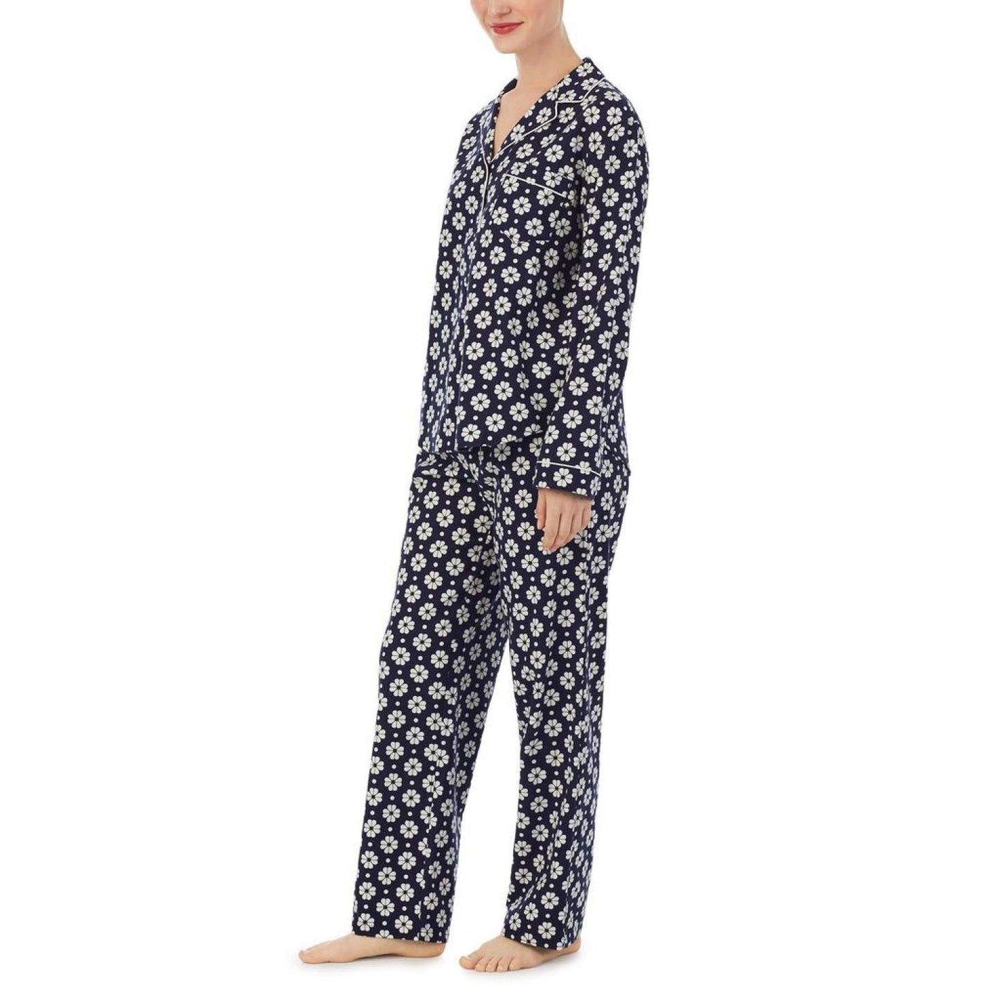 Long Sleeve Flannel Notch PJ Set