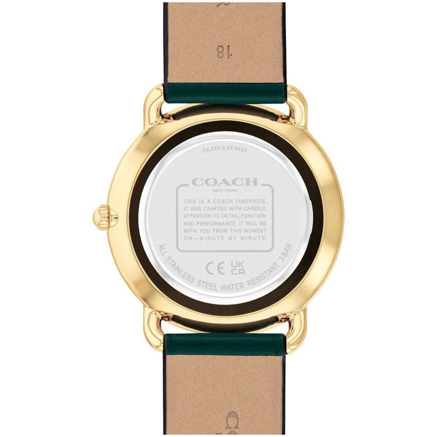 Women's Elliot Green Leather Watch 36mm