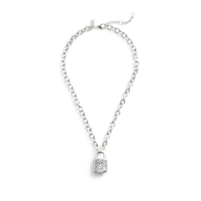 Signature Quilted Padlock Pendant Necklace