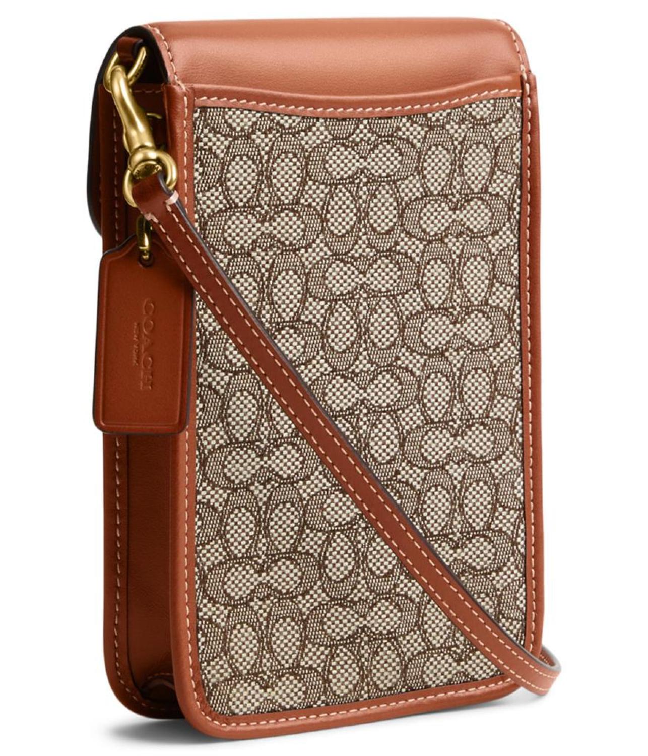 Mini Signature Jacquard C Phone Crossbody