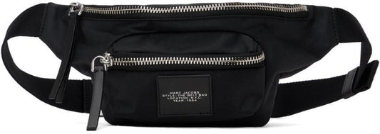 Black 'The Biker Nylon Belt Bag' Pouch