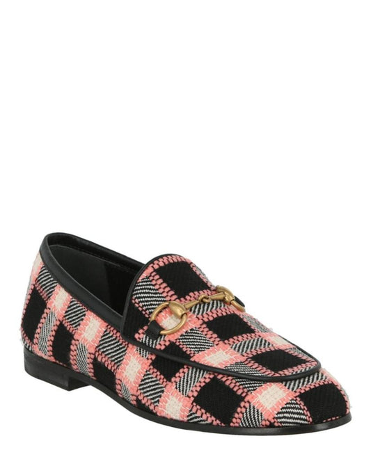 Gucci Jordaan Tweed Loafers