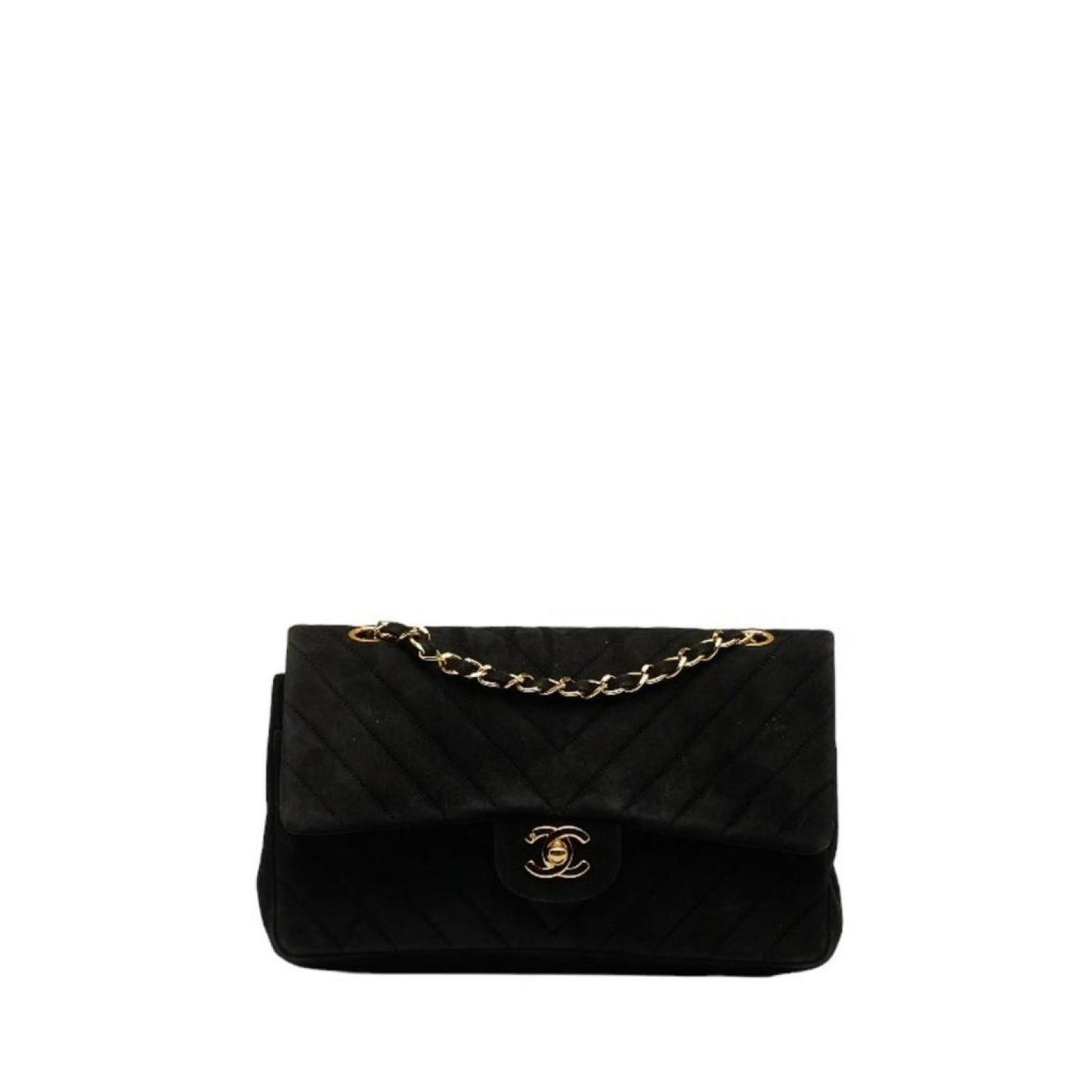 Chanel V-Stich  Suede Shoulder Bag (Pre-Owned)