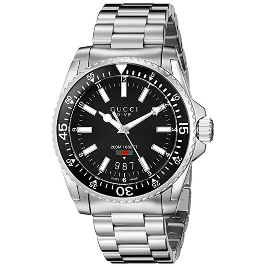 Gucci Men's Dive Black Dial Watch