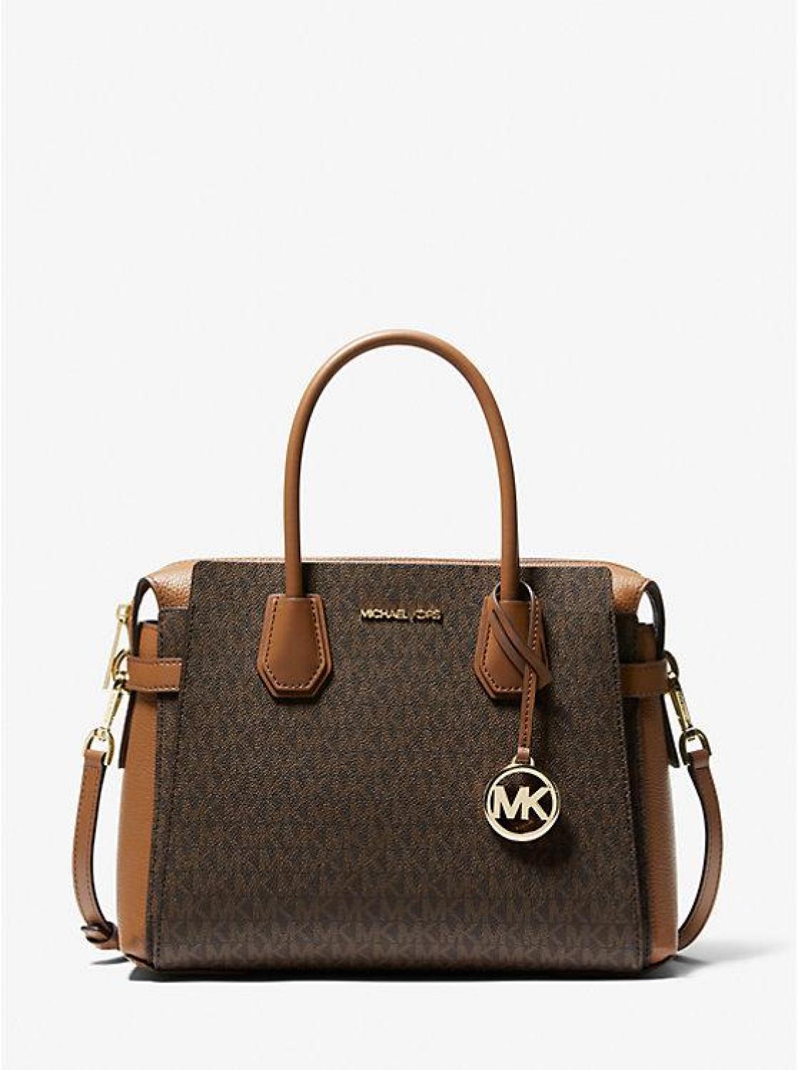 Mercer Medium Logo and Leather Belted Satchel