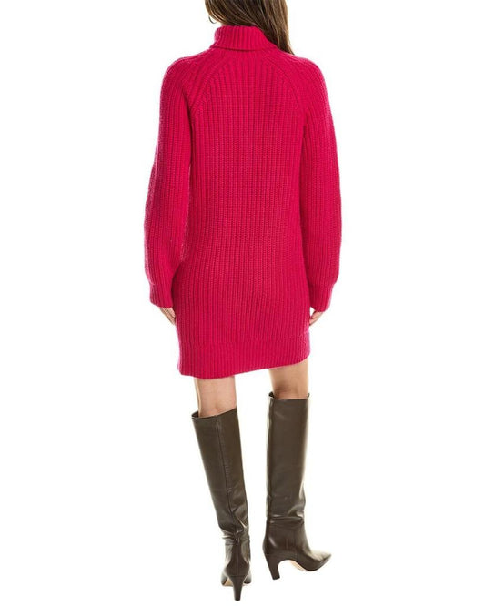 Michael Kors Collection Shaker Turtleneck Cashmere Dress