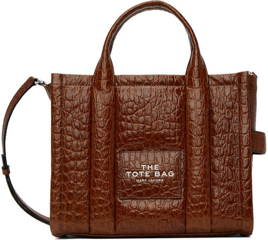 Brown Medium Croc-Embossed 'The Tote Bag' Tote