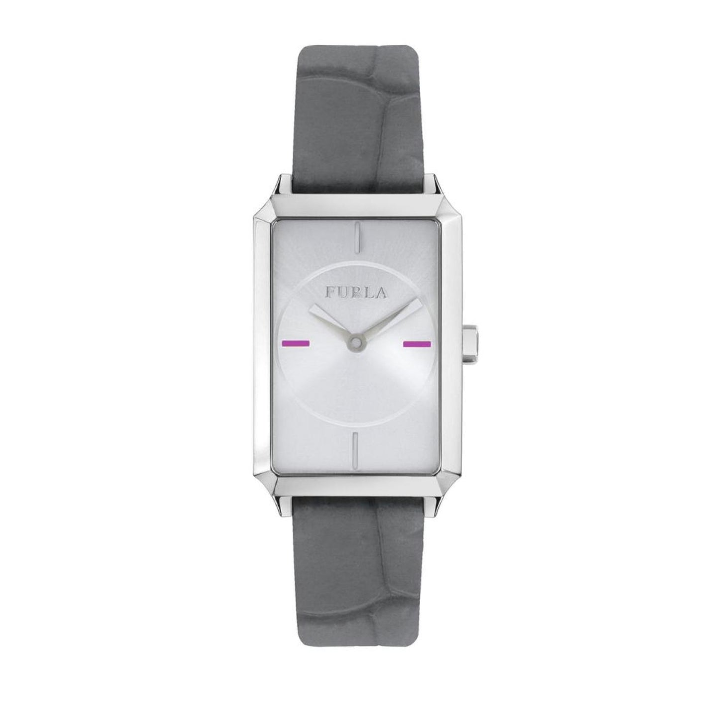 Furla Women's Diana Silver Dial Calfskin Leather Watch