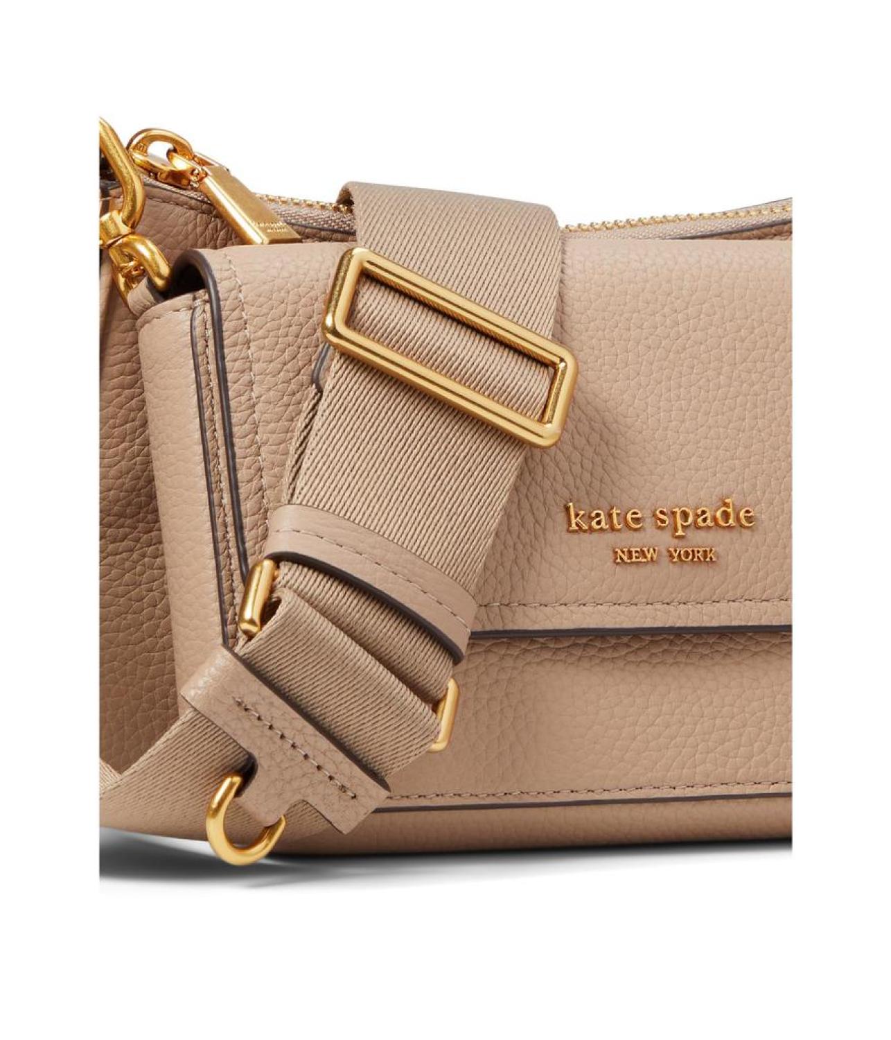 Double Up Pebbled Leather Crossbody