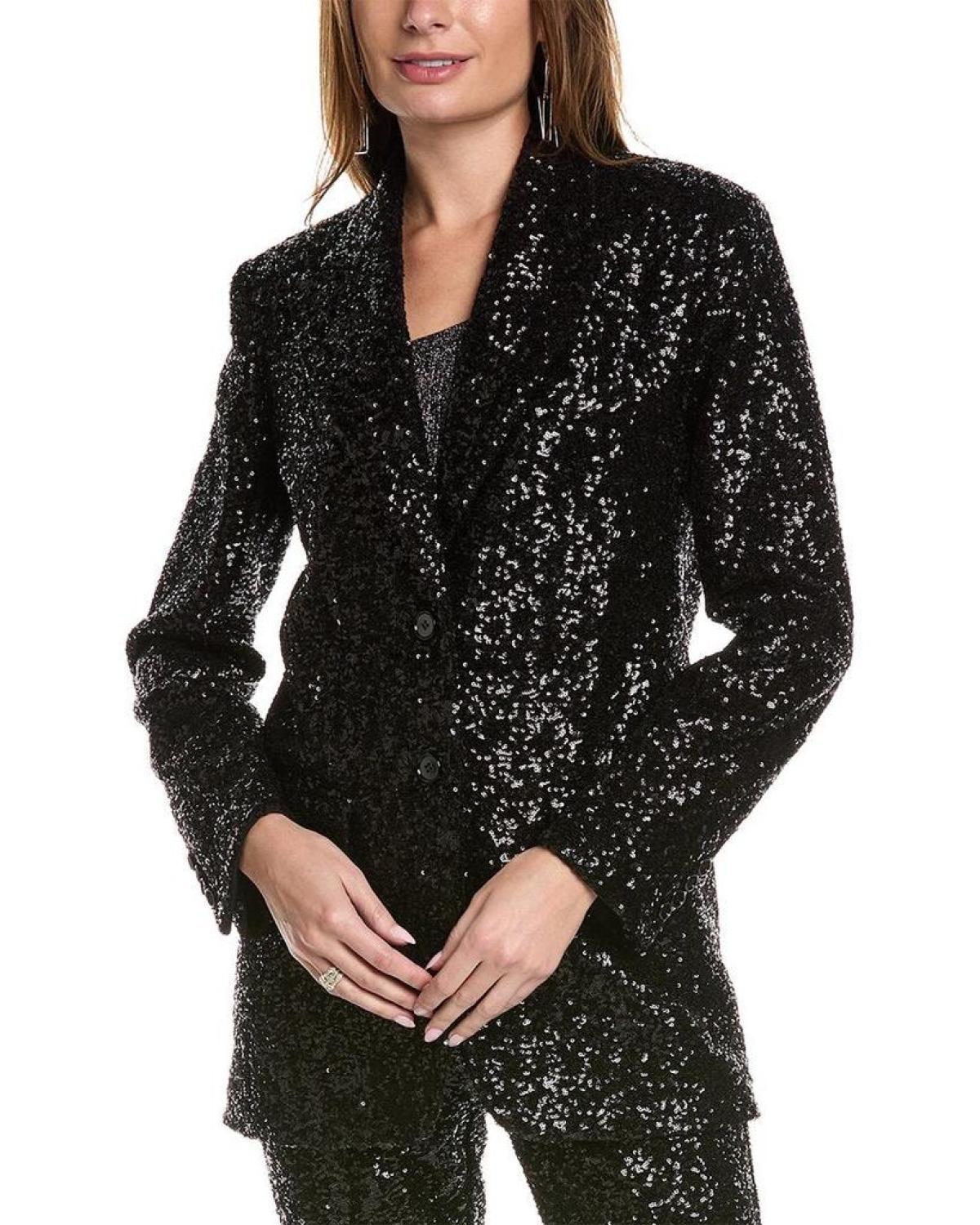 Michael Kors Collection Sequin Boyfriend Blazer