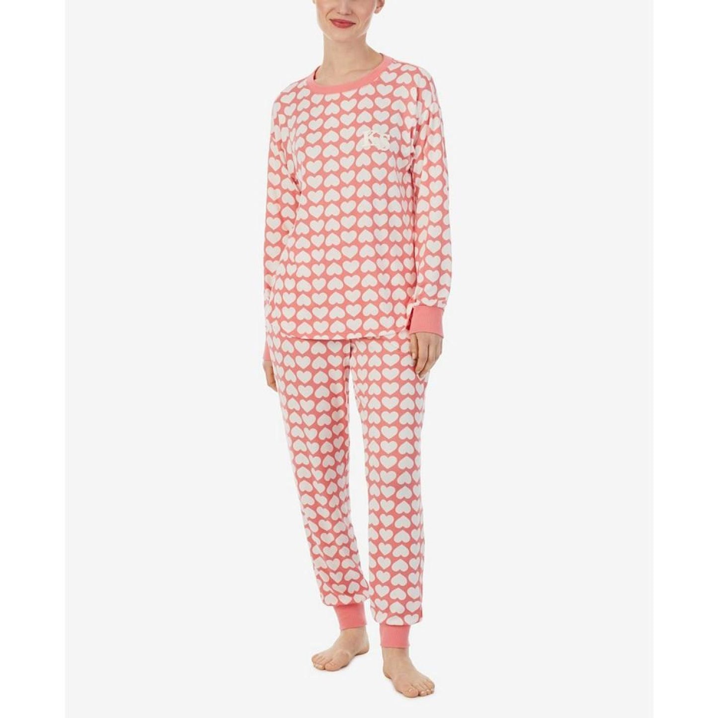 Women's Soft Knit Long Sleeve 2 Piece Pajama Set