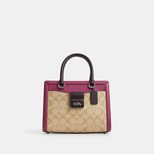 Coach Outlet Grace Carryall In Colorblock Signature Canvas