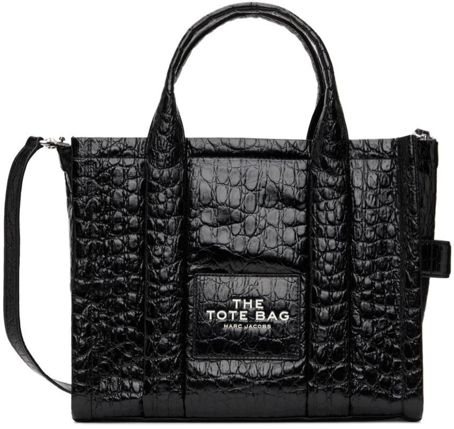 Black 'The Croc-Embossed' Medium Tote