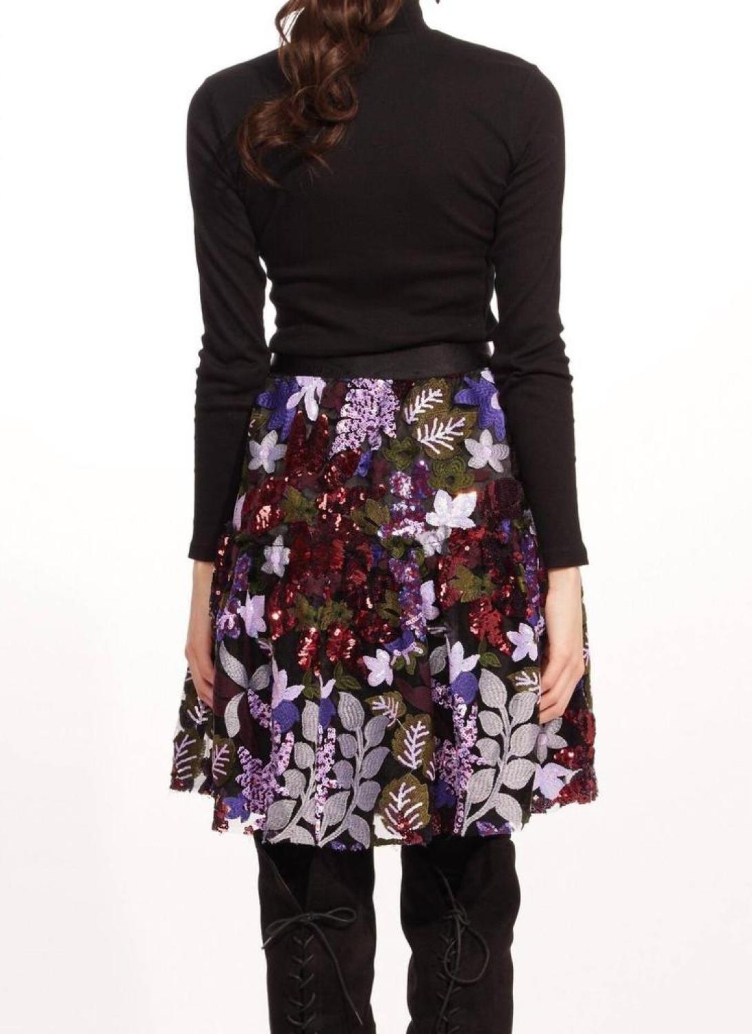 Belle Skirt In Tempest Bloom