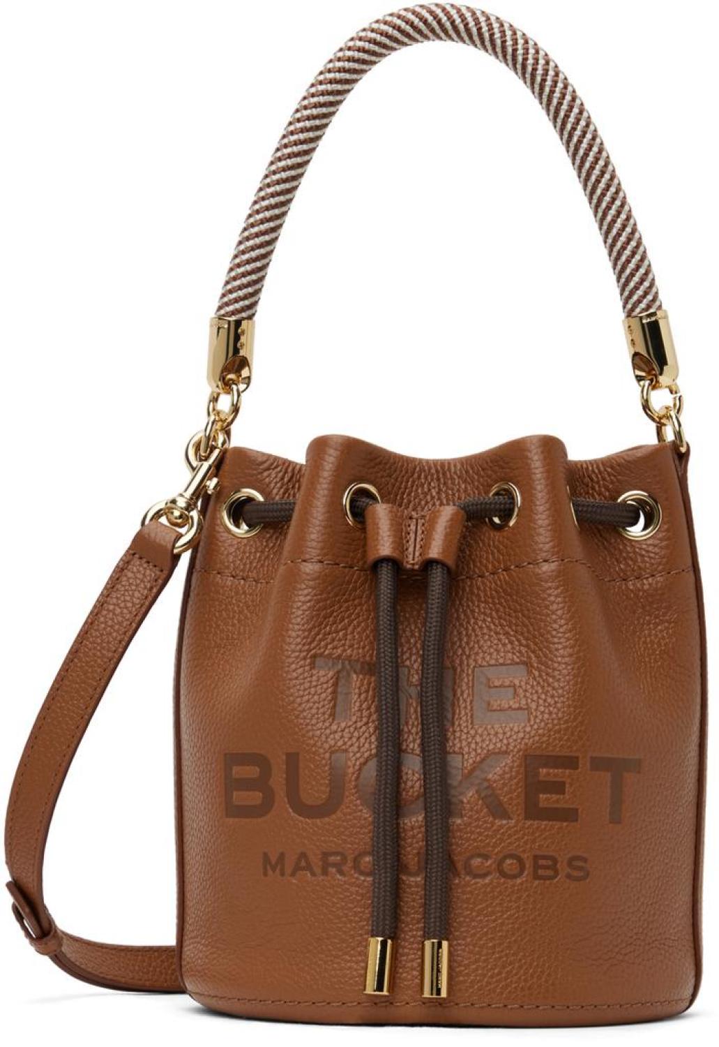 Brown 'The Leather Bucket' Bag