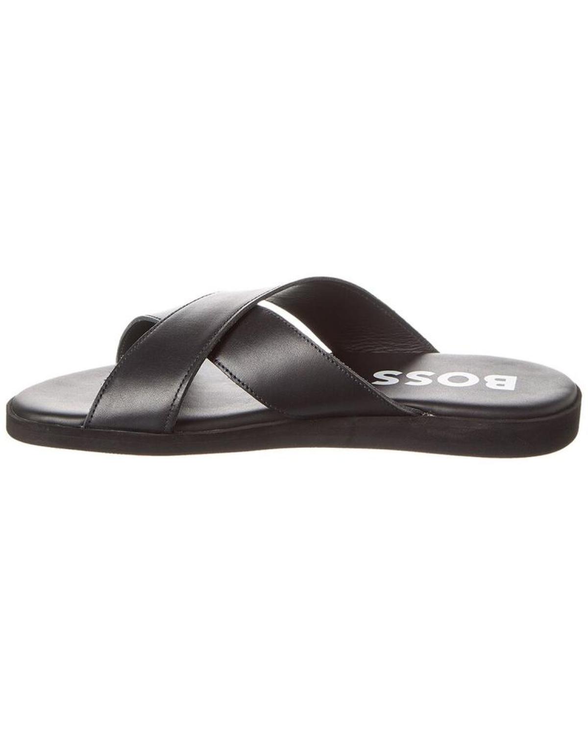 Hugo Boss Darrel Leather Slide