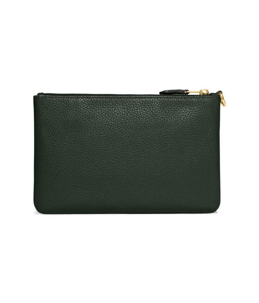 Polished Pebble Leather Small Wristlet