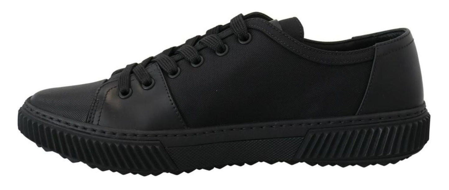 Prada Nylon Stratus Low Top Lace Up Sneakers Men's Shoes