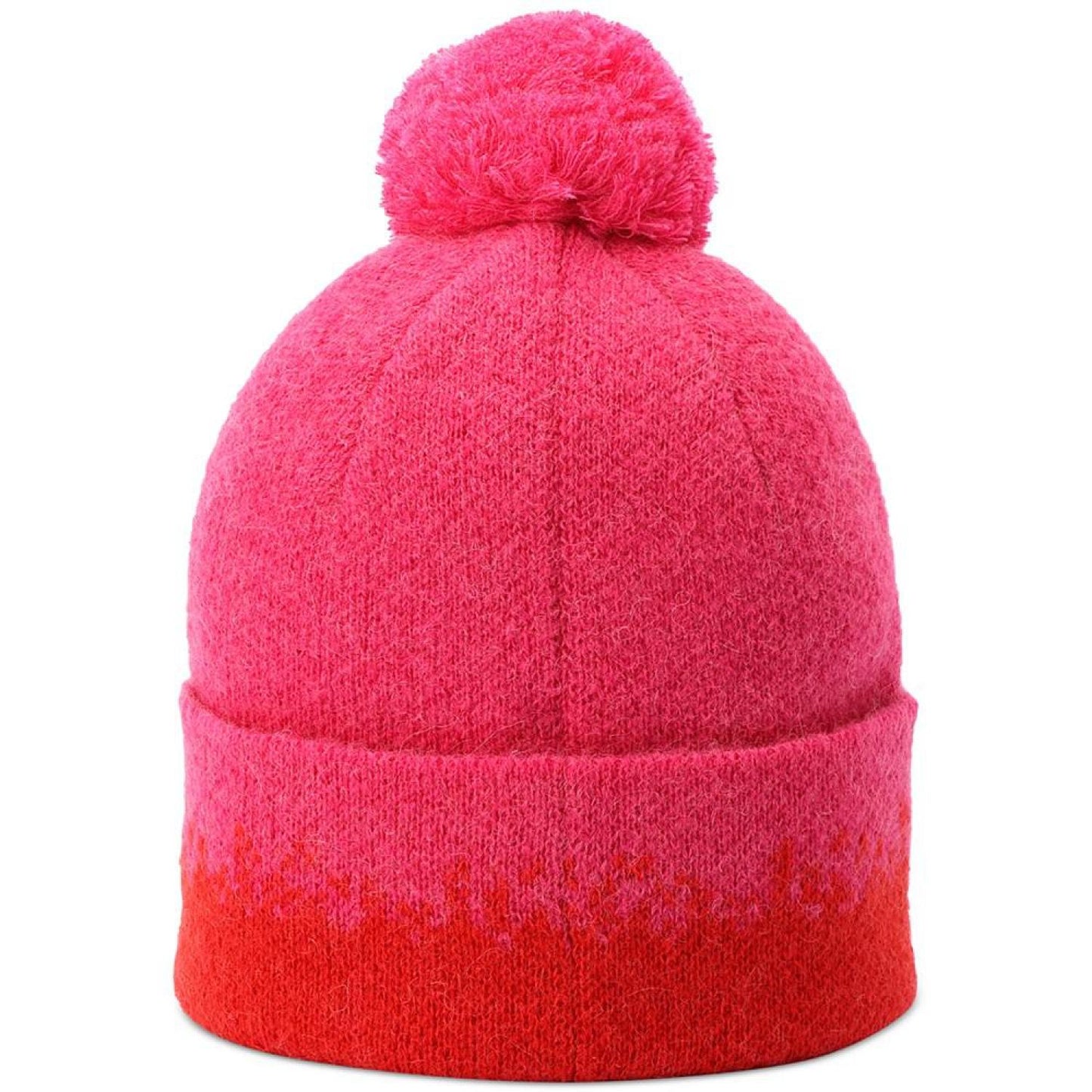 Women's Colorblocked Ombré Pom Pom Beanie