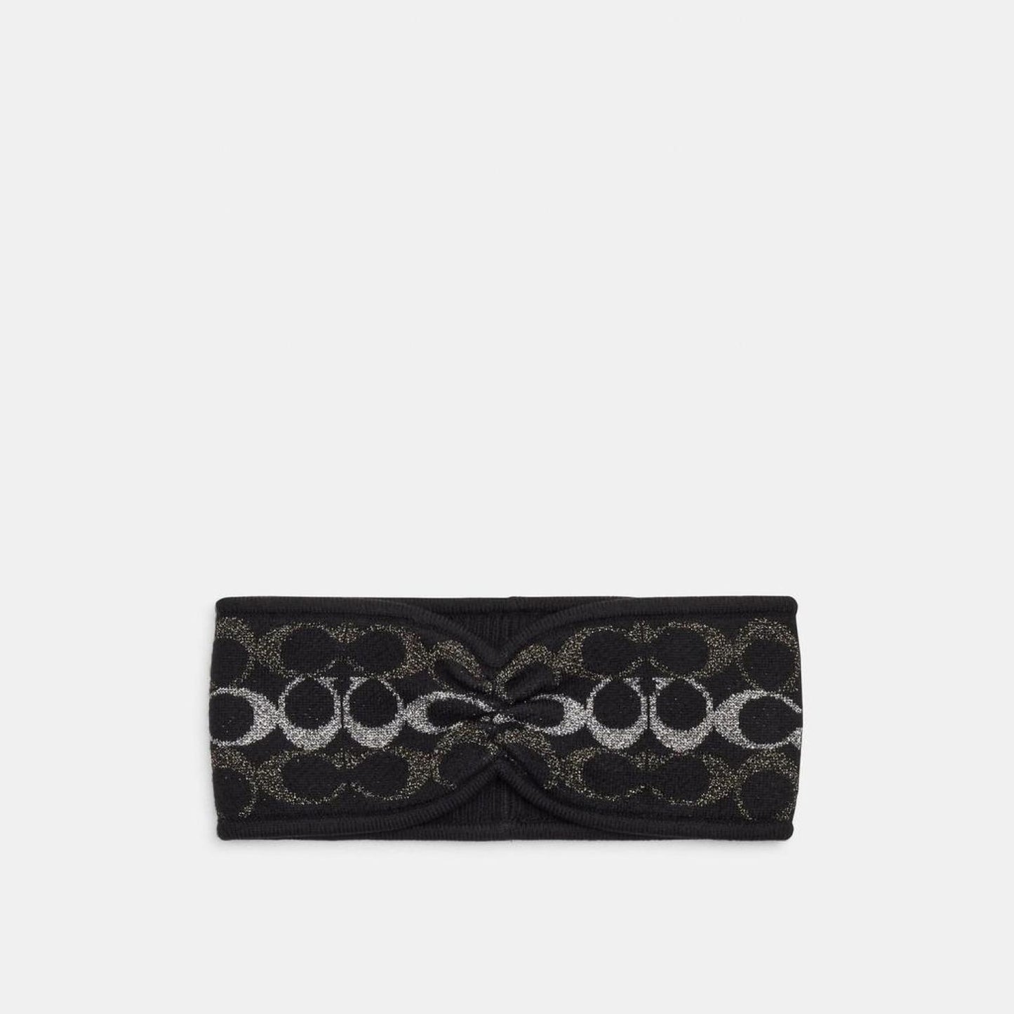 Coach Outlet Signature Metallic Knit Headband