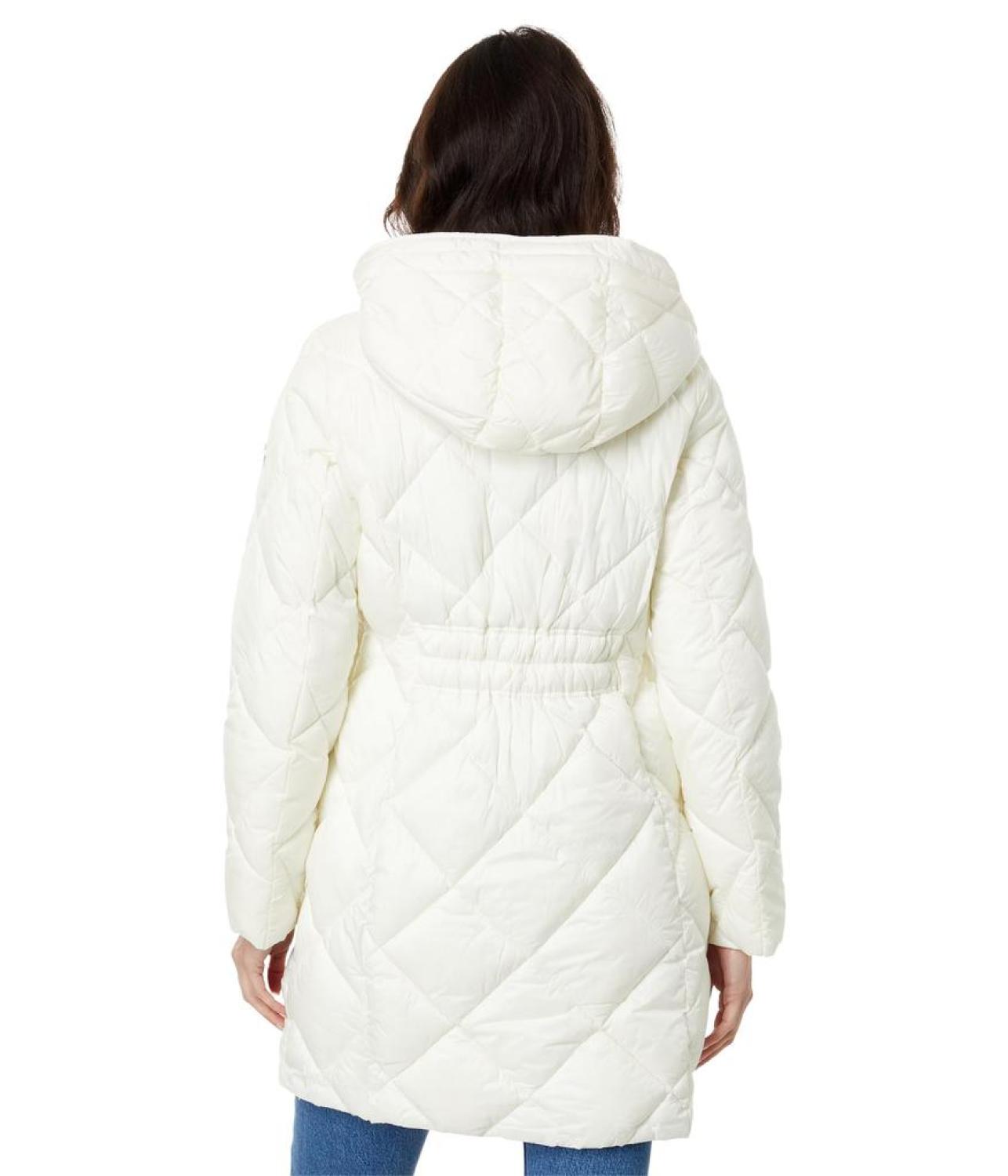 Hooded Long Quilt Puffer M426079C68