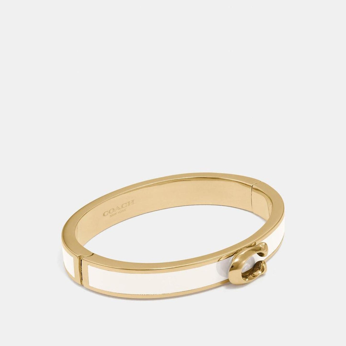 COACH Signature Push Hinged Bangle