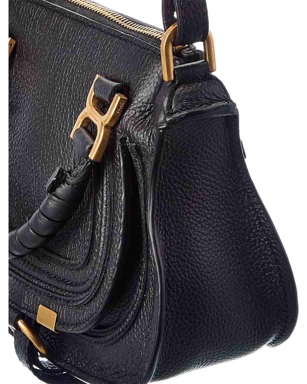 Chloé Marcie Mini Double Carry Leather Shoulder Bag