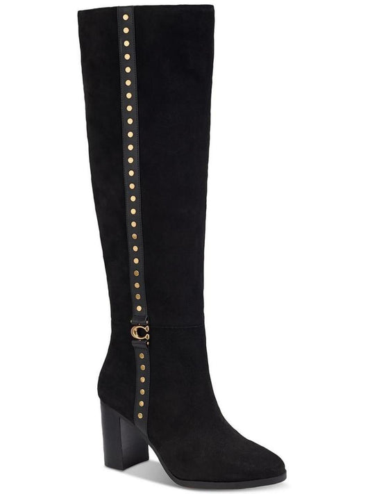 Ollie Womens Suede Tall Over-The-Knee Boots