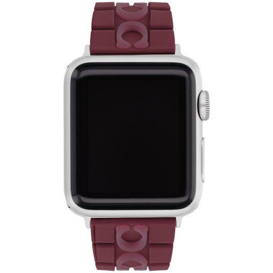 Burgundy Silicone Strap for 38, 40, 41mm Apple Watch