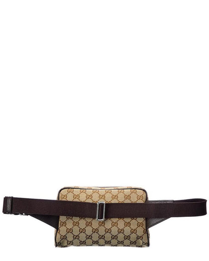 Gucci GG Canvas & Leather Belt Bag