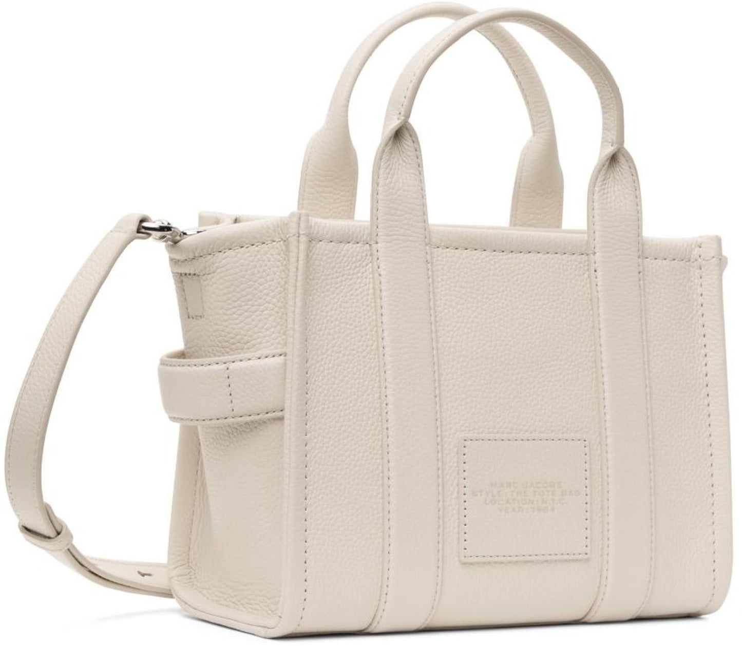 White 'The Leather Small' Tote