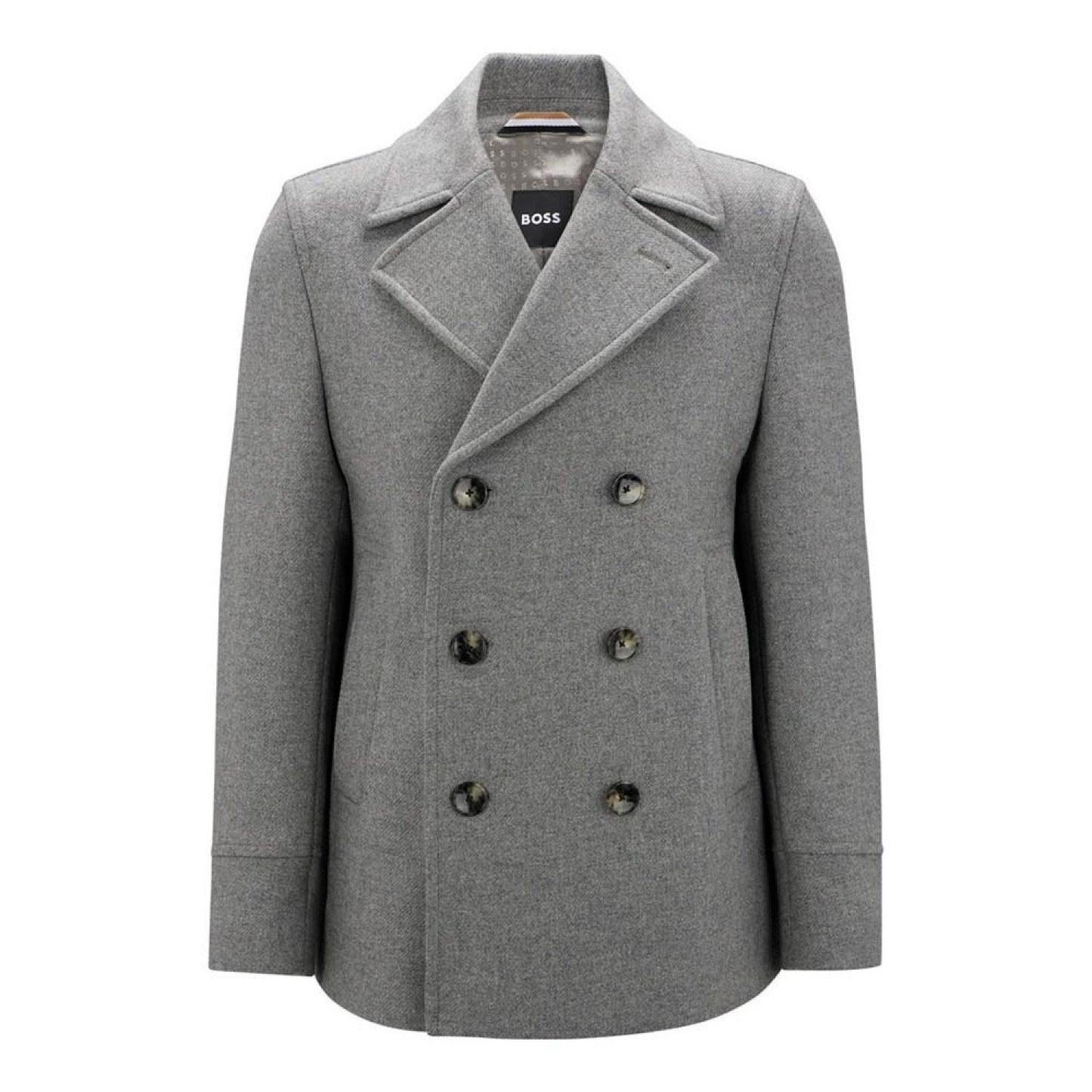 Men's Double-Breasted Closure Slim-Fit Coat