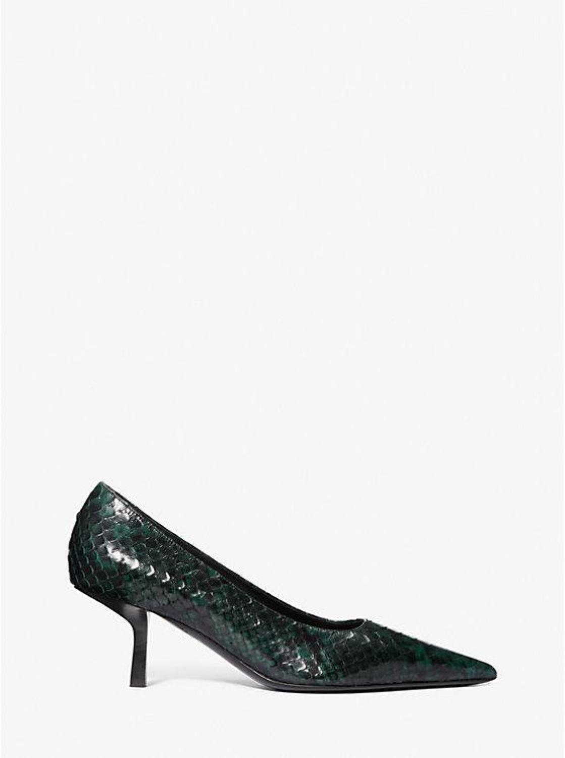 Frankie Python Embossed Leather Pump