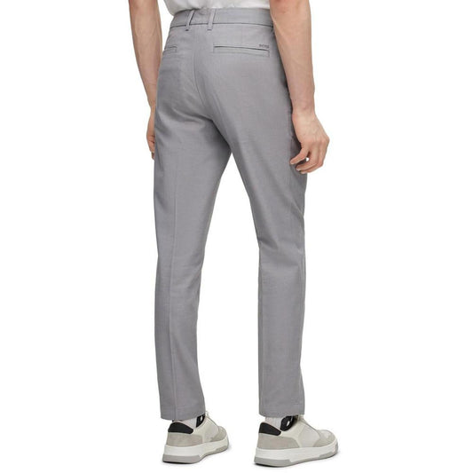 Men's Slim-Fit Cotton Blend Trousers