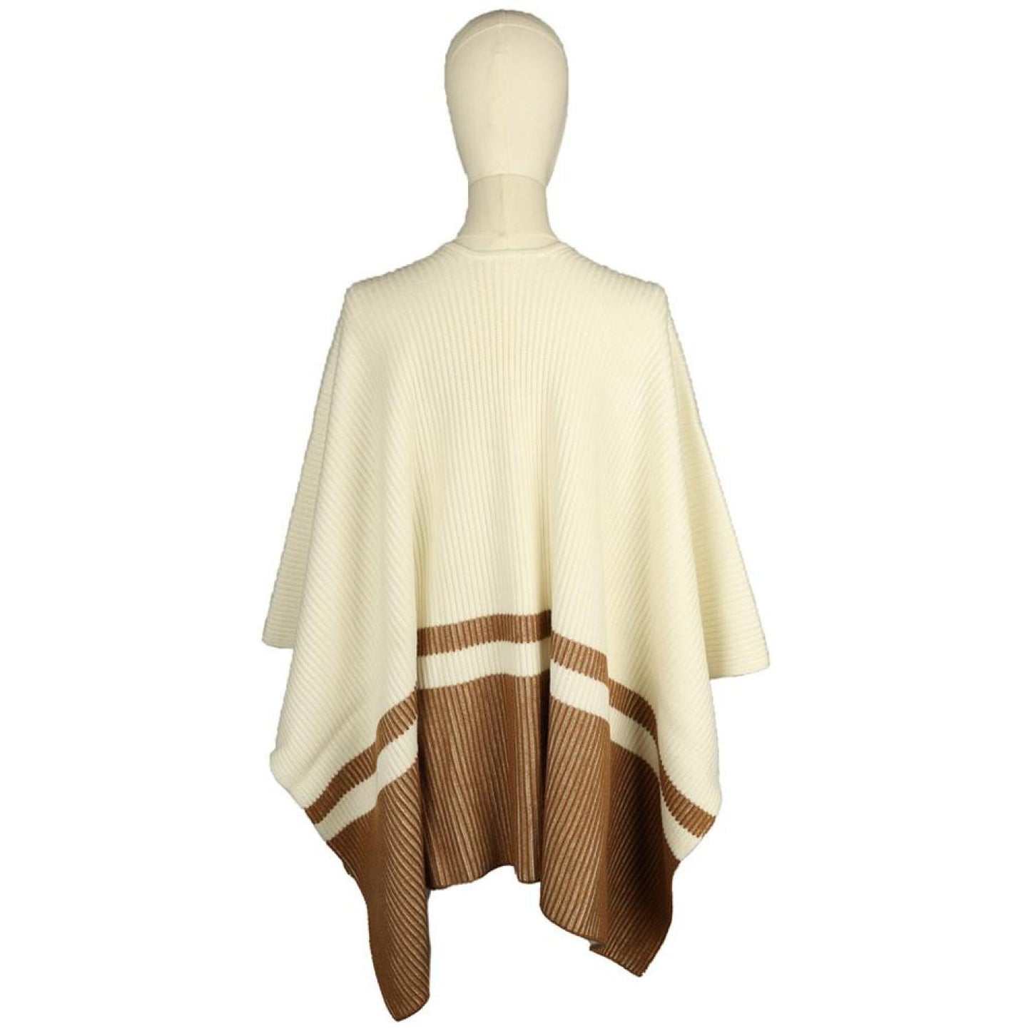 Women's Plaited Fisherman Rib Poncho