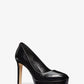 Chantal Crinkled Patent Leather Platform Pump