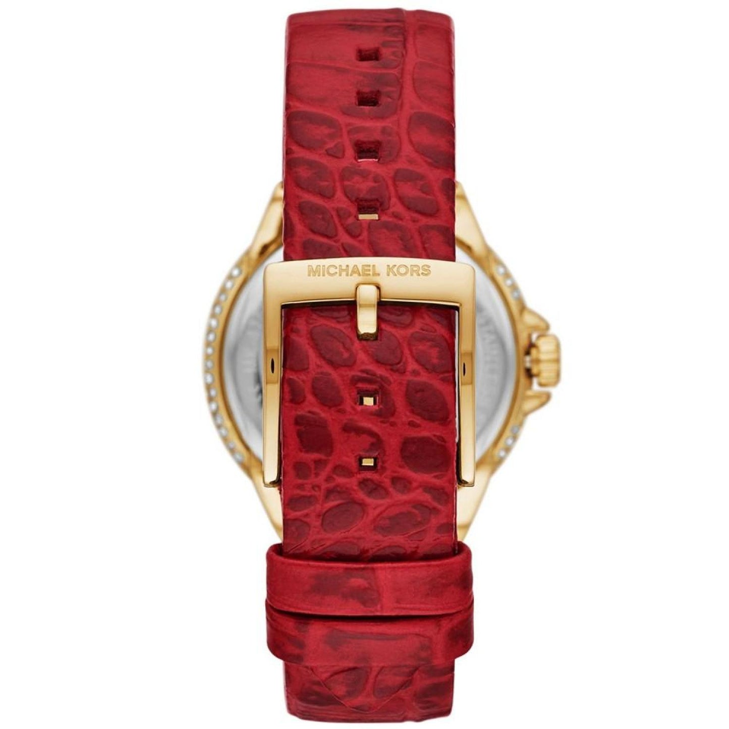 Women's Camille Three-Hand Red Leather Watch 33mm