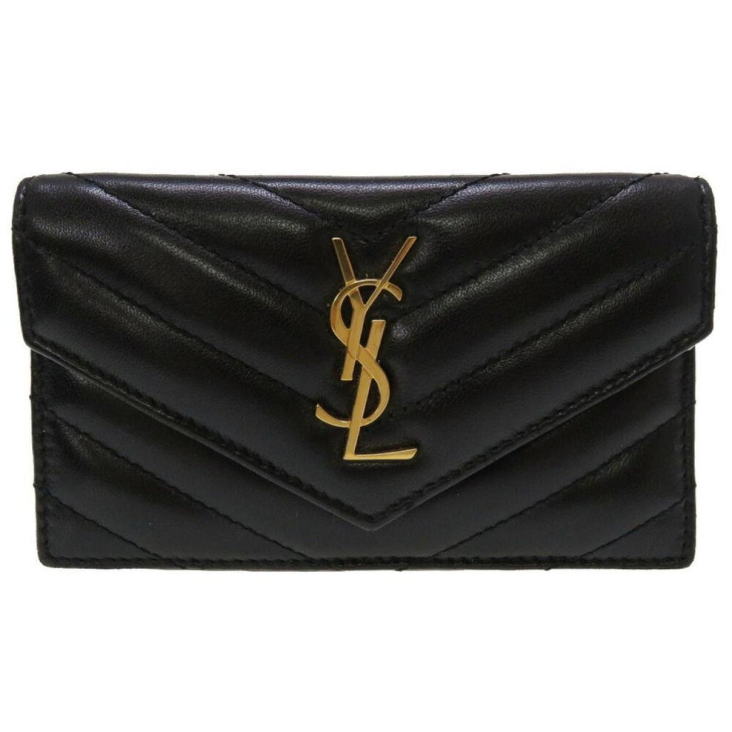 Saint Laurent  Leather Wallet  (Pre-Owned)