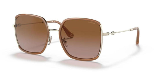 Coach Women's 58mm Rose Gold/Oxblood Sunglasses