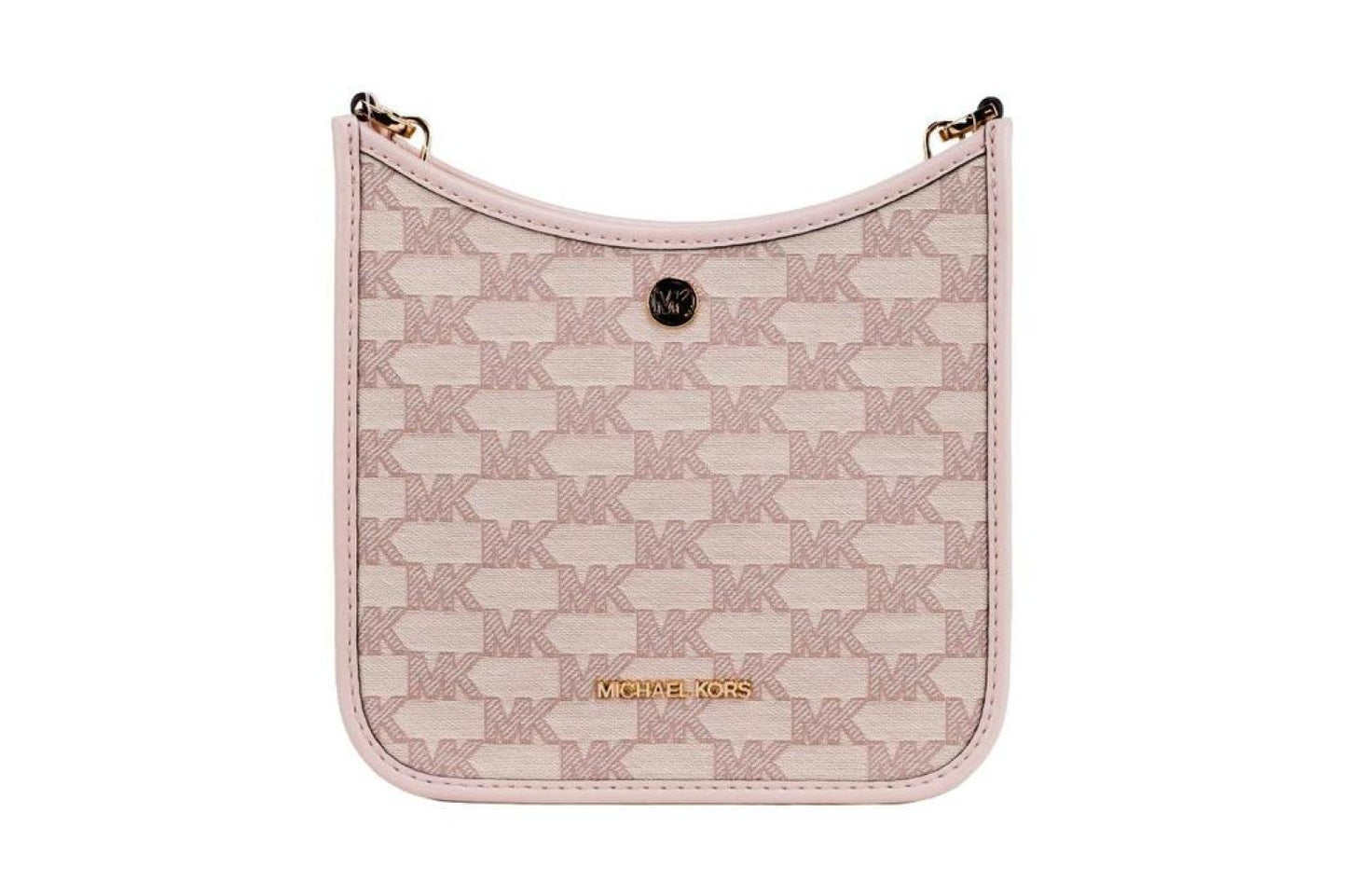 Michael Kors Briley Small Powder Blush Signature Canvas Messenger Crossbody Women's Bag