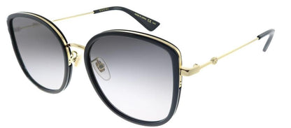 Gucci GG 0606SK 001 Cat Eye Sunglasses