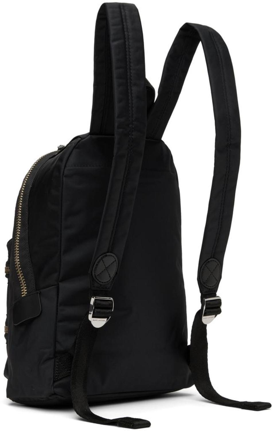 Black Medium Biker Backpack