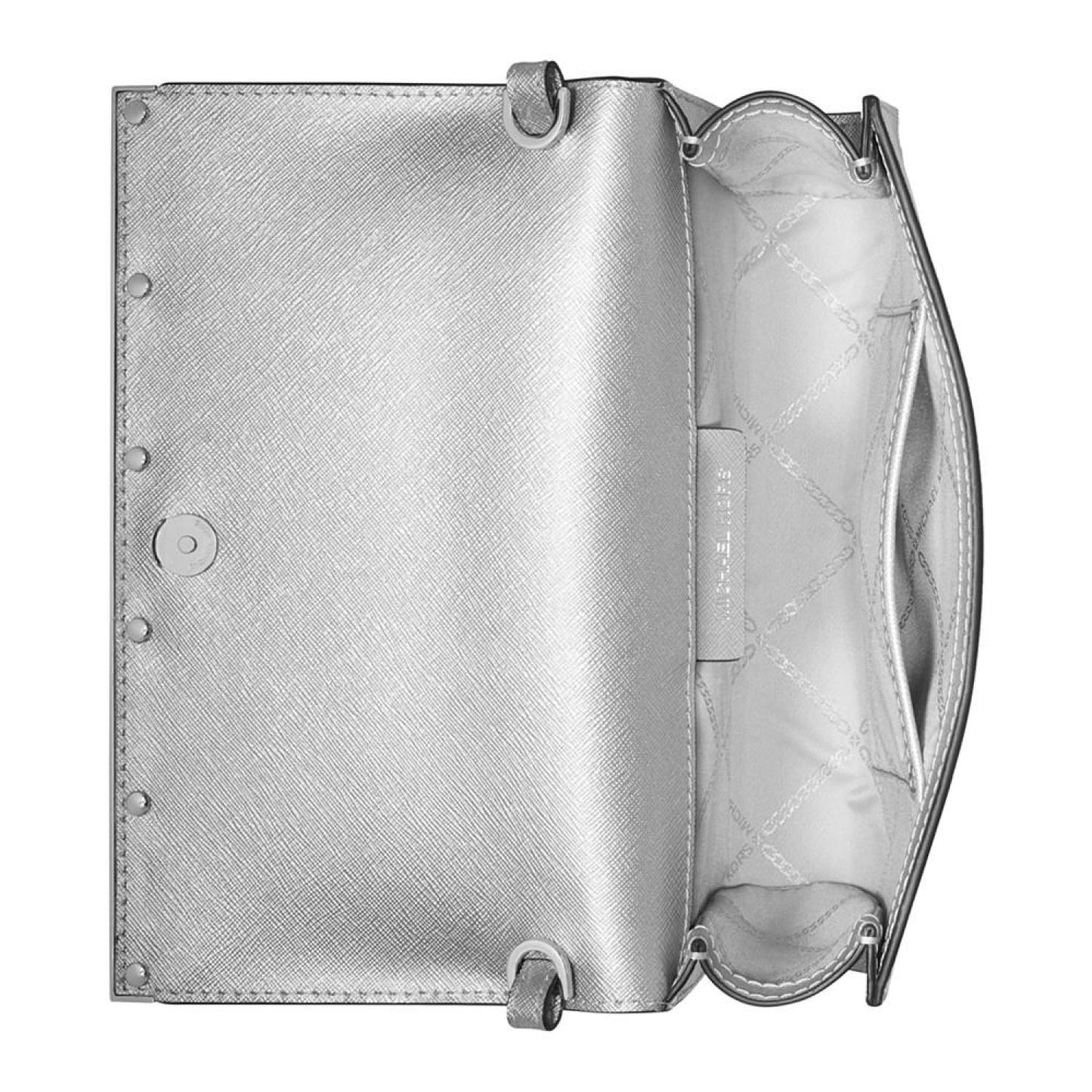 East West Large Leather Clutch