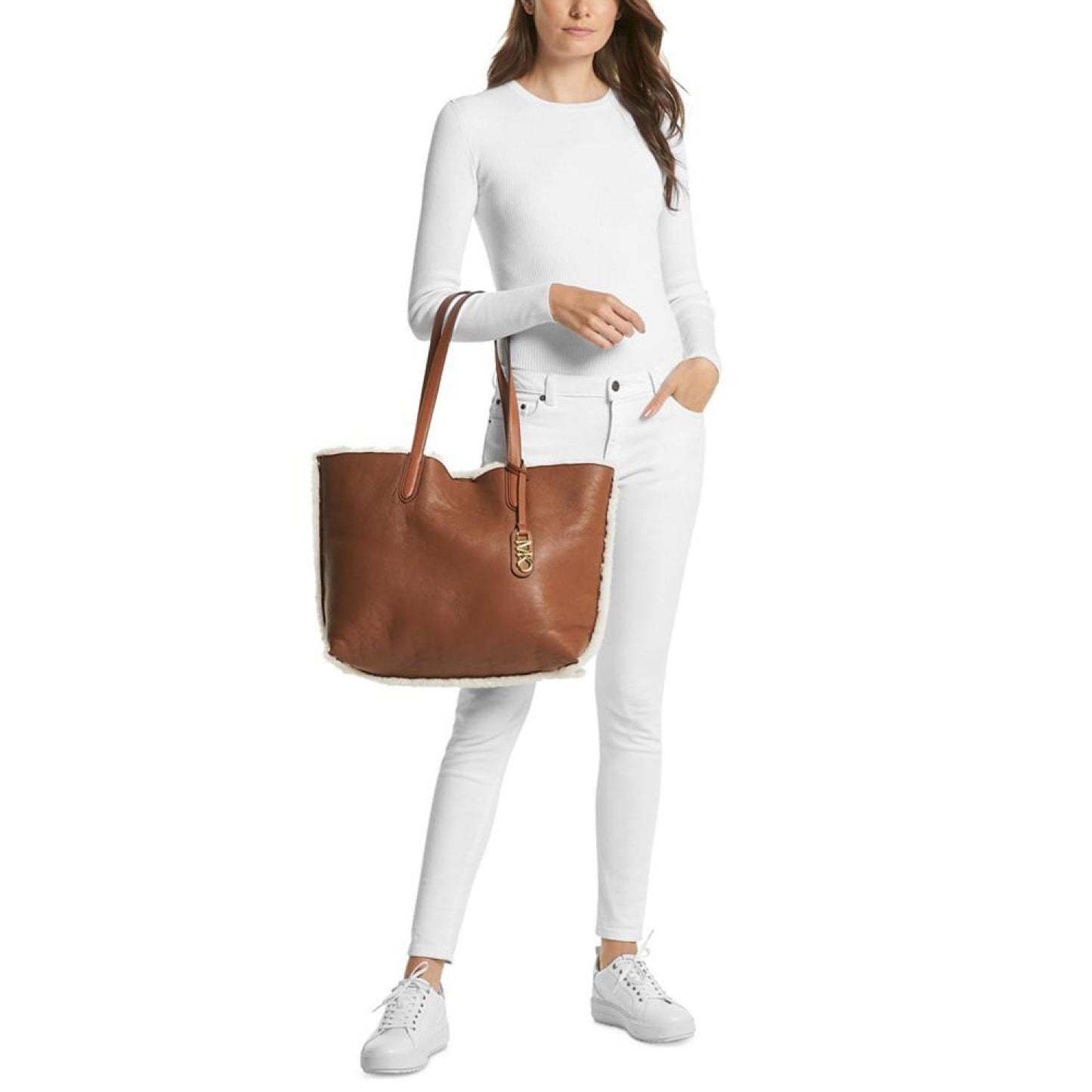 Eliza Extra Large East West Leather Tote