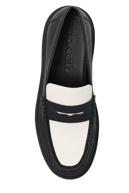 Coach Round Toe Slip On Loafers