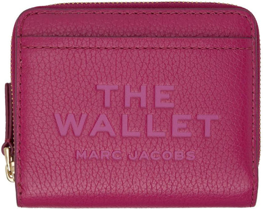 Pink 'The Leather Mini Compact' Wallet