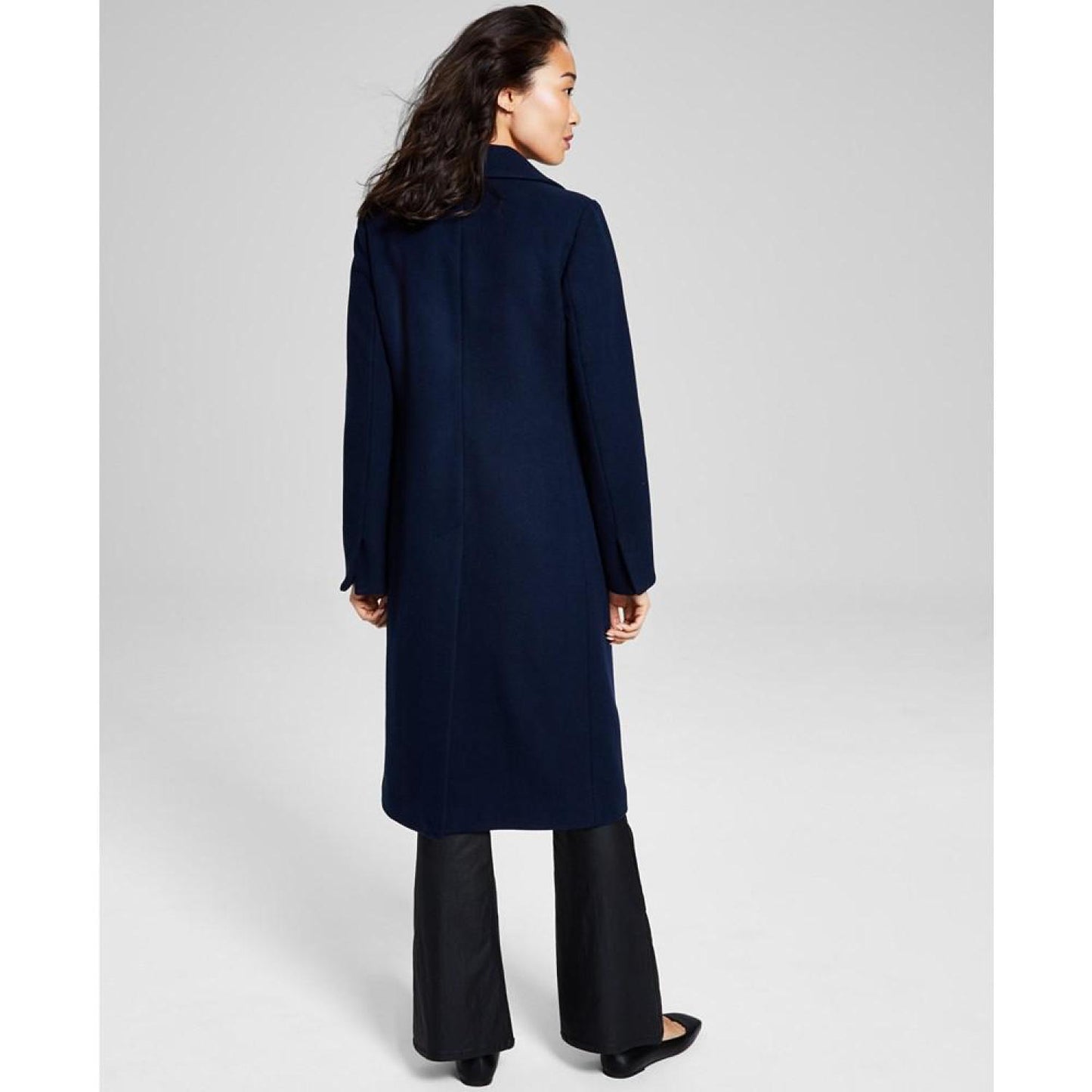 Women's Single-Breasted Wool Blend Coat, Created for Macy's