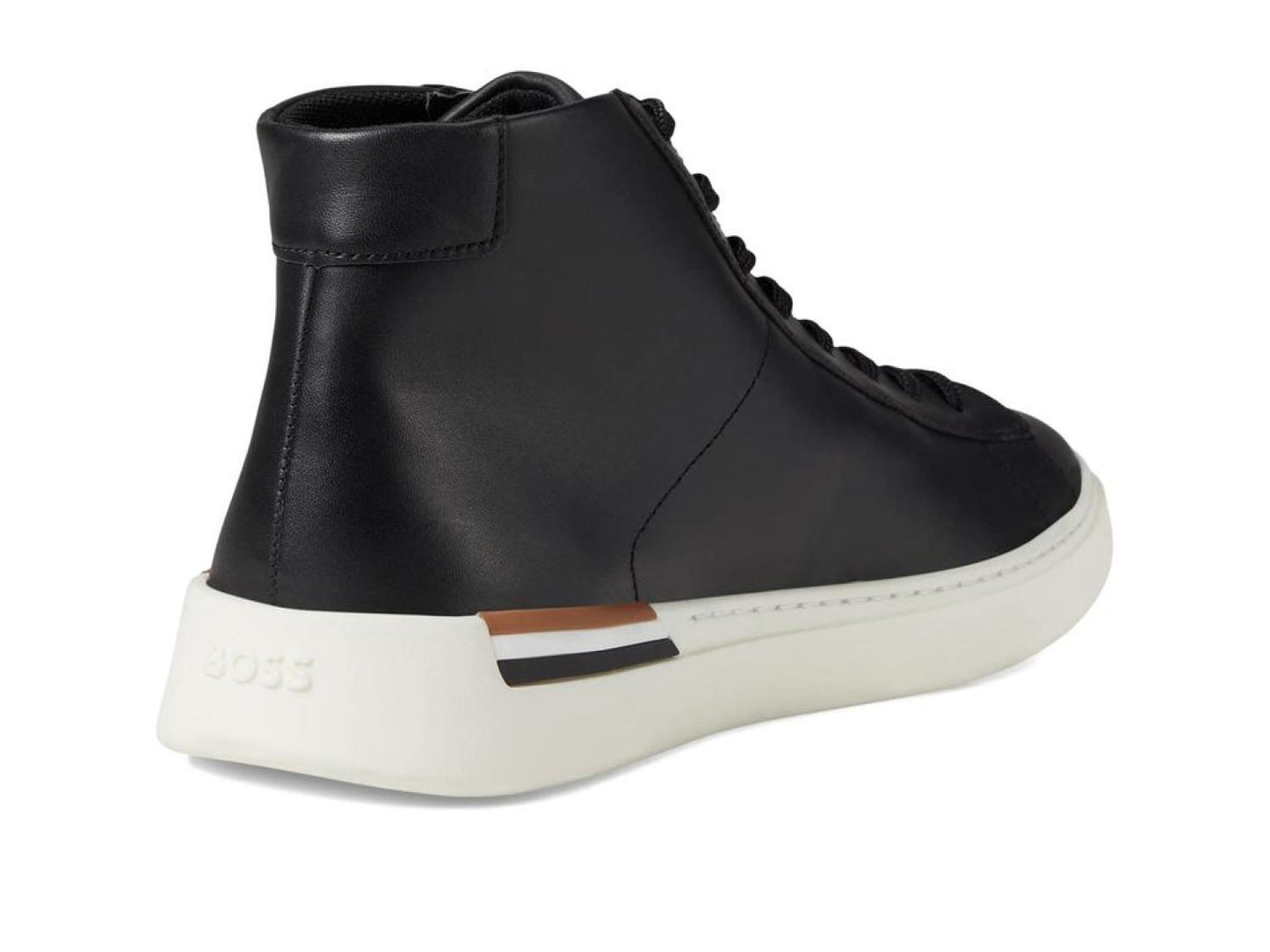 Clint Smooth Leather High-Top Sneakers