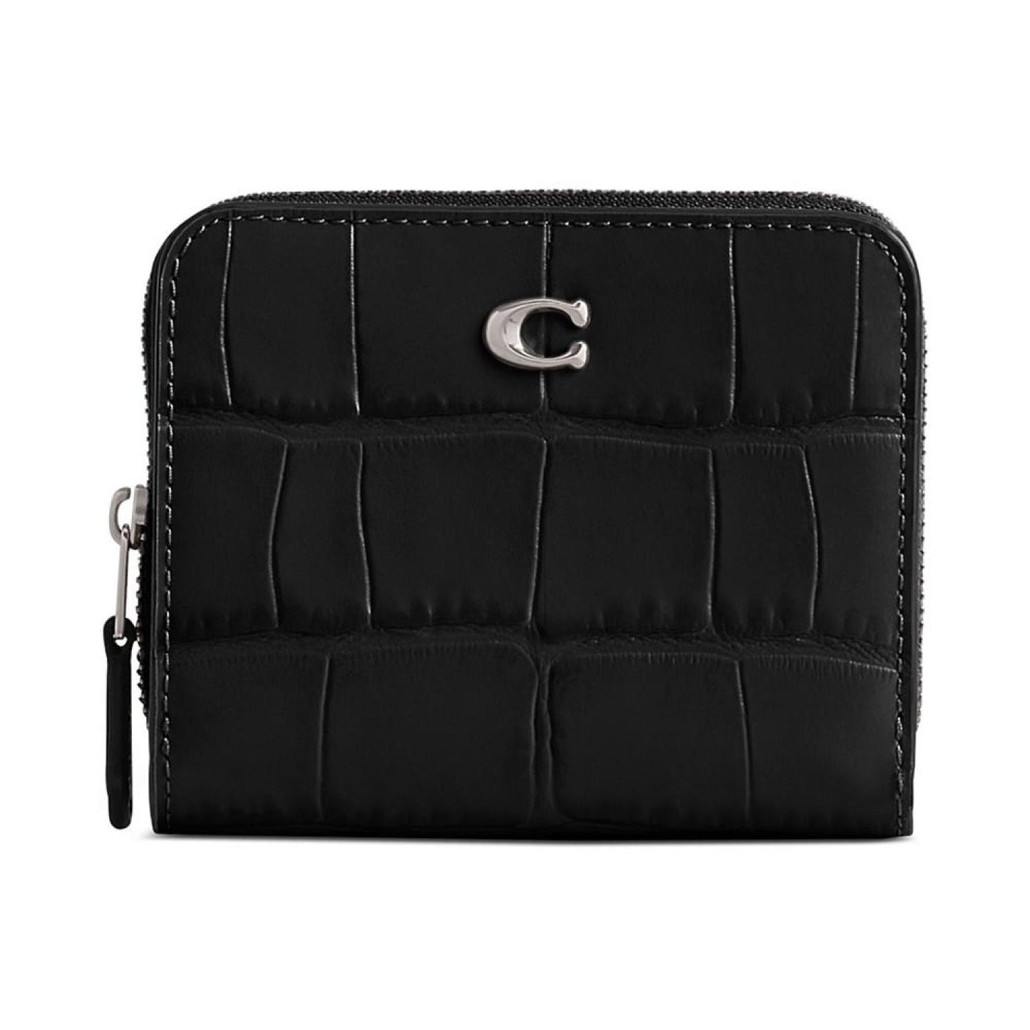 Embossed Croc Leather Billfold Wallet