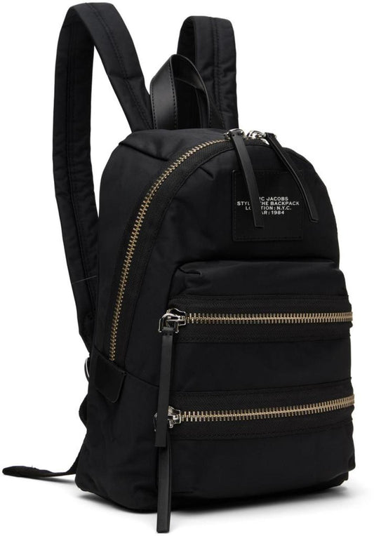 Black Medium Biker Backpack